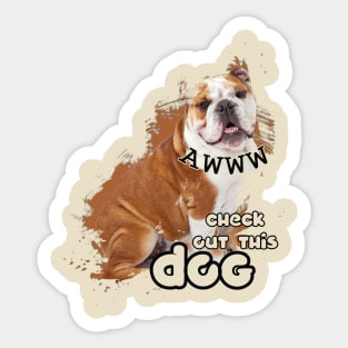 Aww! Check Out This Cute Dog Sticker